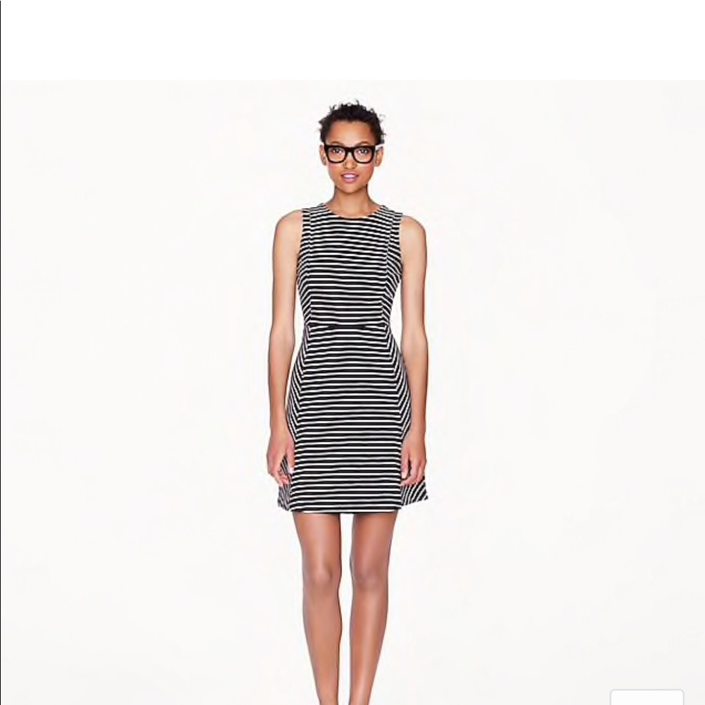 JCrew Paneled stripe dress sz 00